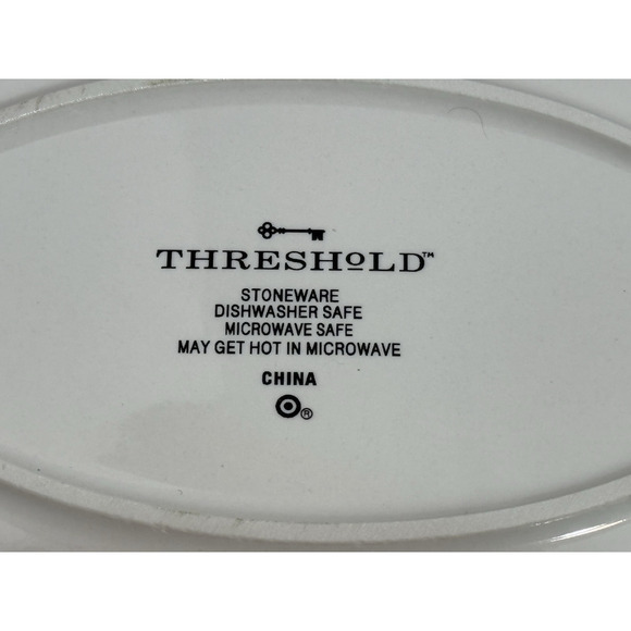 Threshold Christmas "Merry Everything" Oval, Stoneware Holiday Platter Tray NEW - Picture 6 of 9